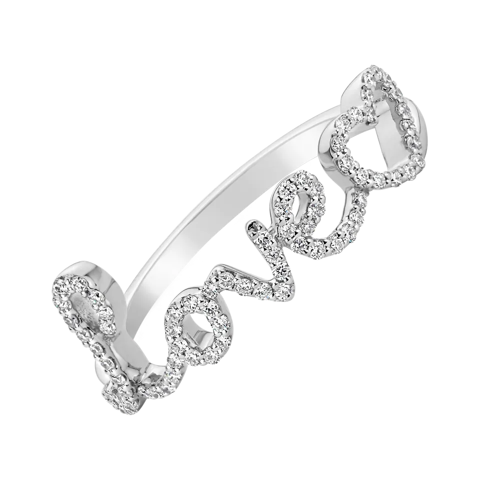 Prsten s diamanty Love