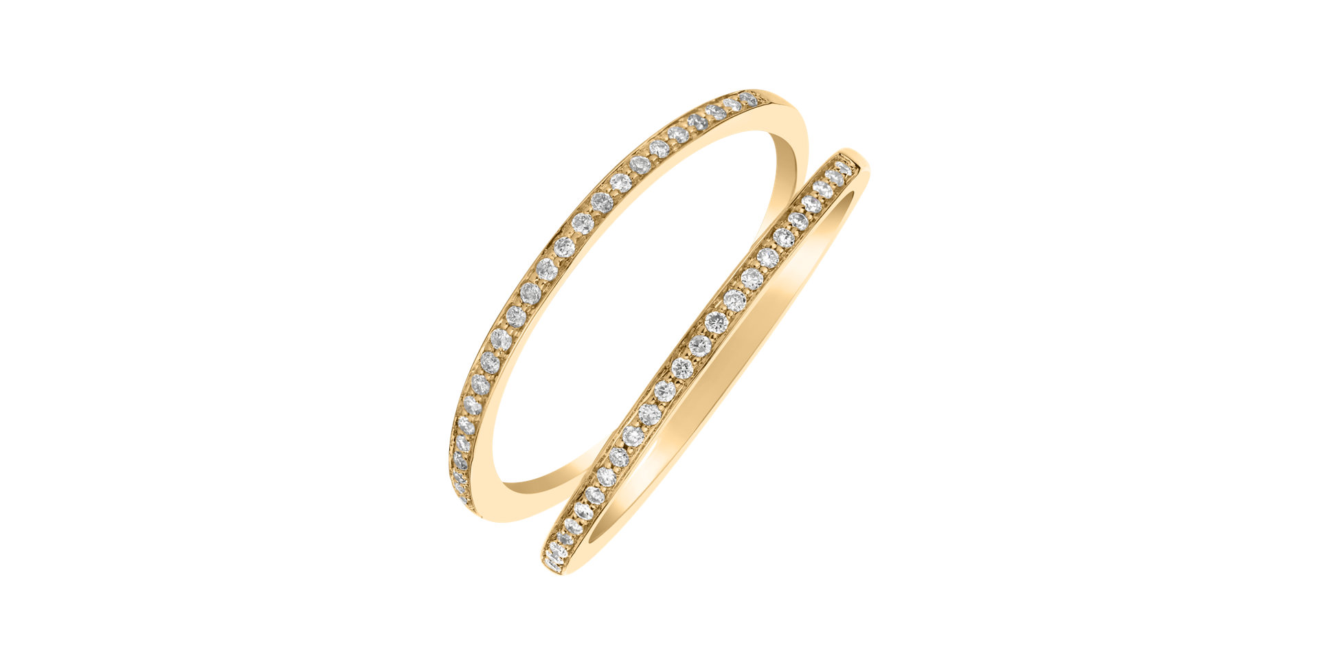 Prsten s diamanty Double Beauty