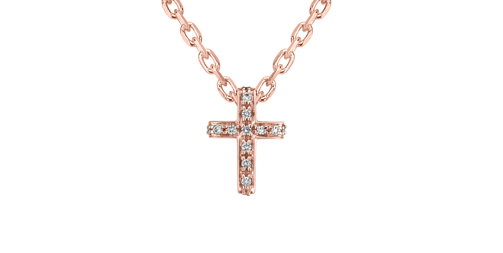 Přívěsek s diamanty Luxury Cross