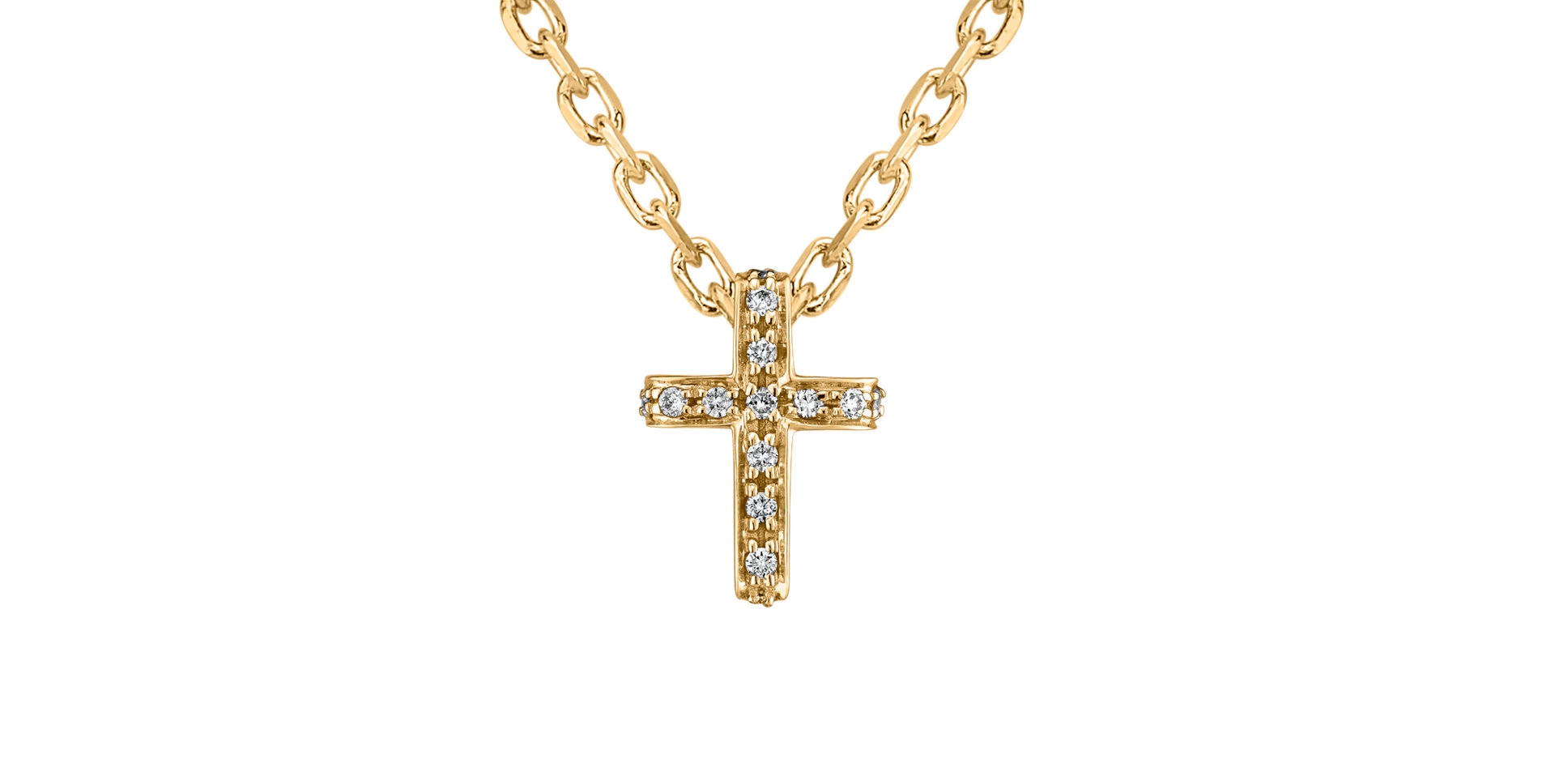 Přívěsek s diamanty Luxury Cross