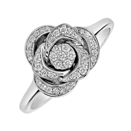 Prsten s diamanty Flower Joy
