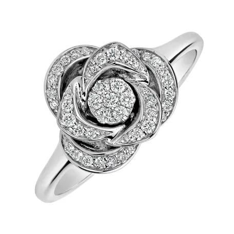 Prsten s diamanty Flower Joy
