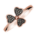 Prsten s hnědými diamanty Triple Pleasure2