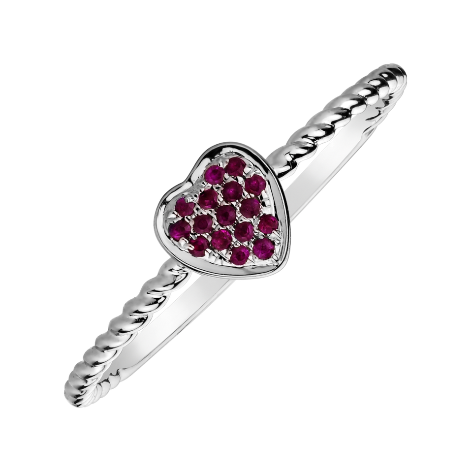 Prsten s rubíny Ruby Love