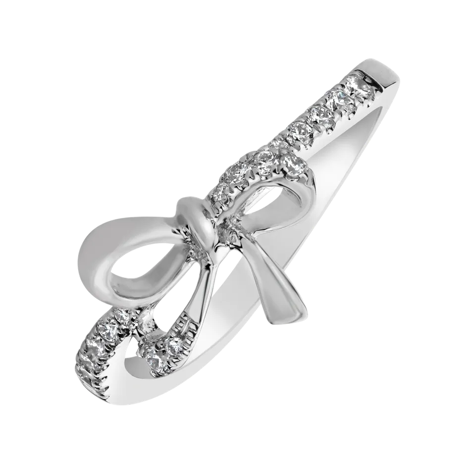 Prsten s diamanty Shiny Ribbon