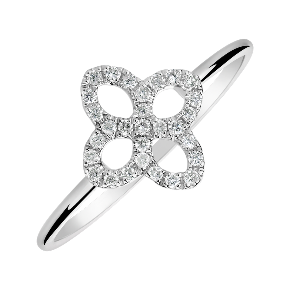 Prsten s diamanty Glamorous Petals