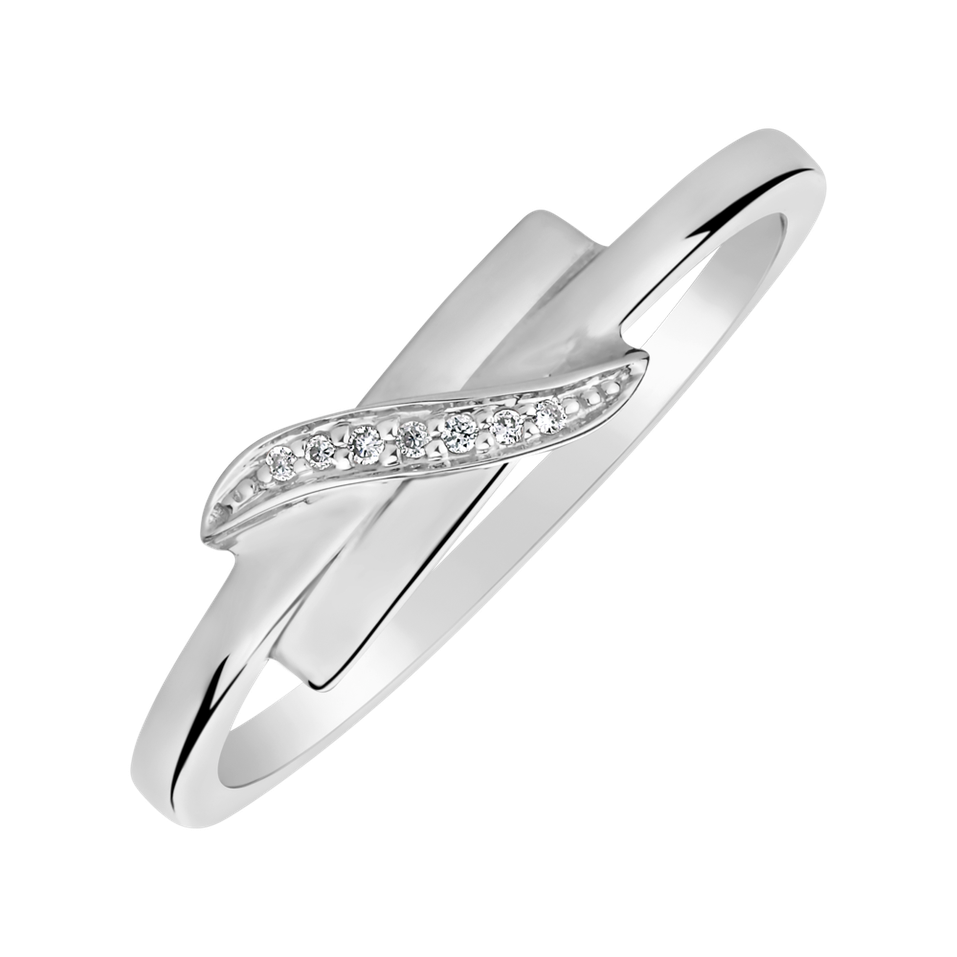 Prsten s diamanty Dazzling Ribbon