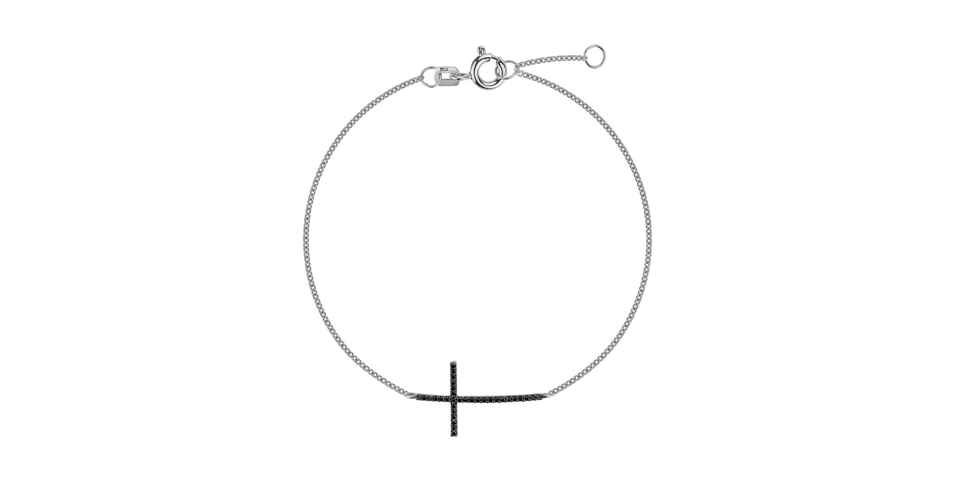 Náramek s diamanty Shiny Cross