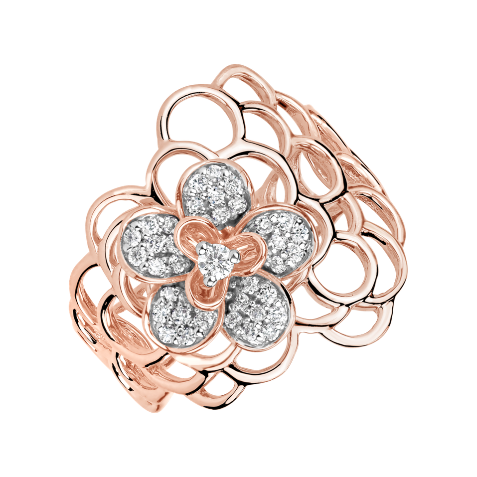 Prsten s diamanty Blooming Beauty