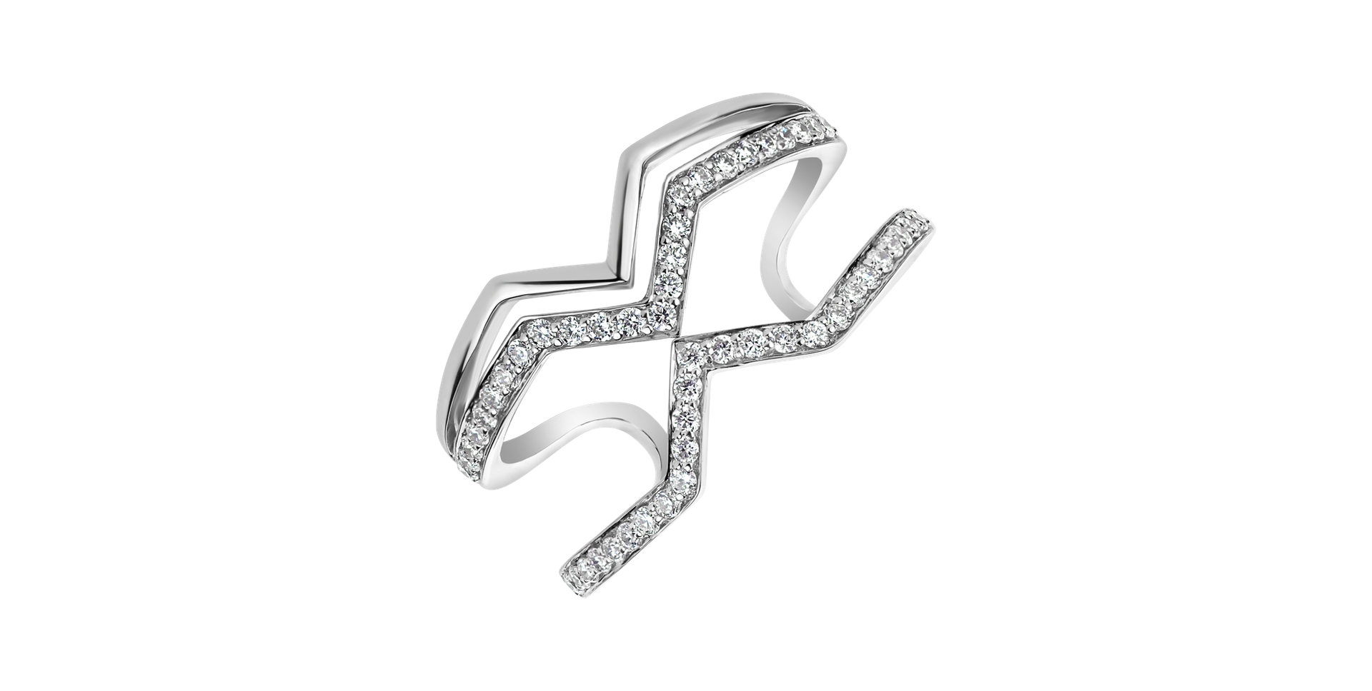 Prsten s diamanty Broken Aura