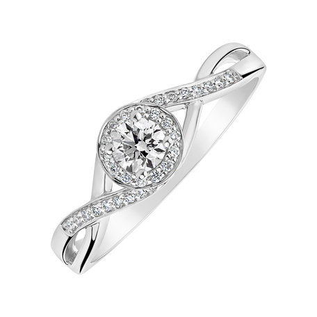 Prsten s diamanty Curvy Wish