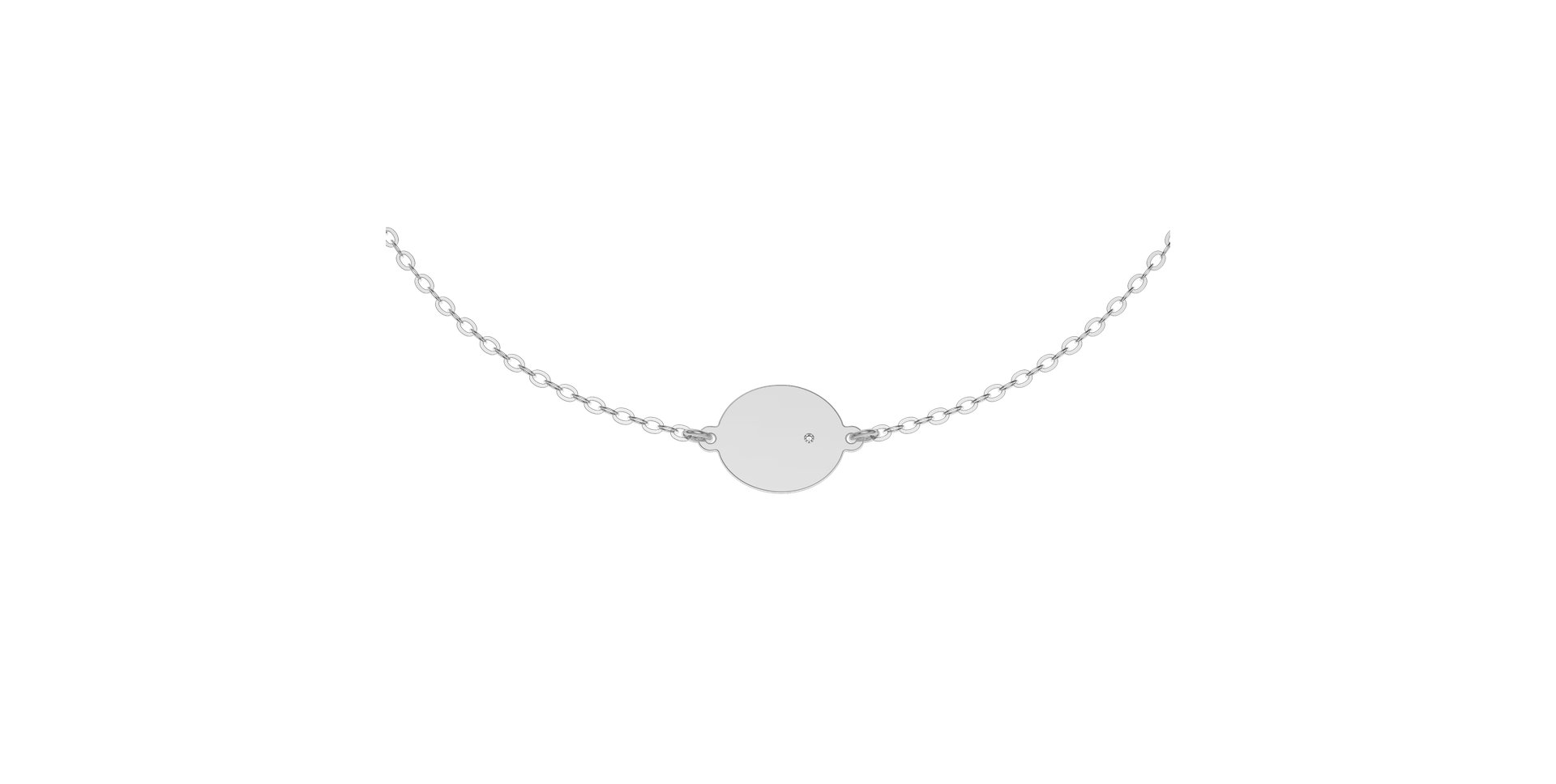 Náramek s diamantem Monogram Style