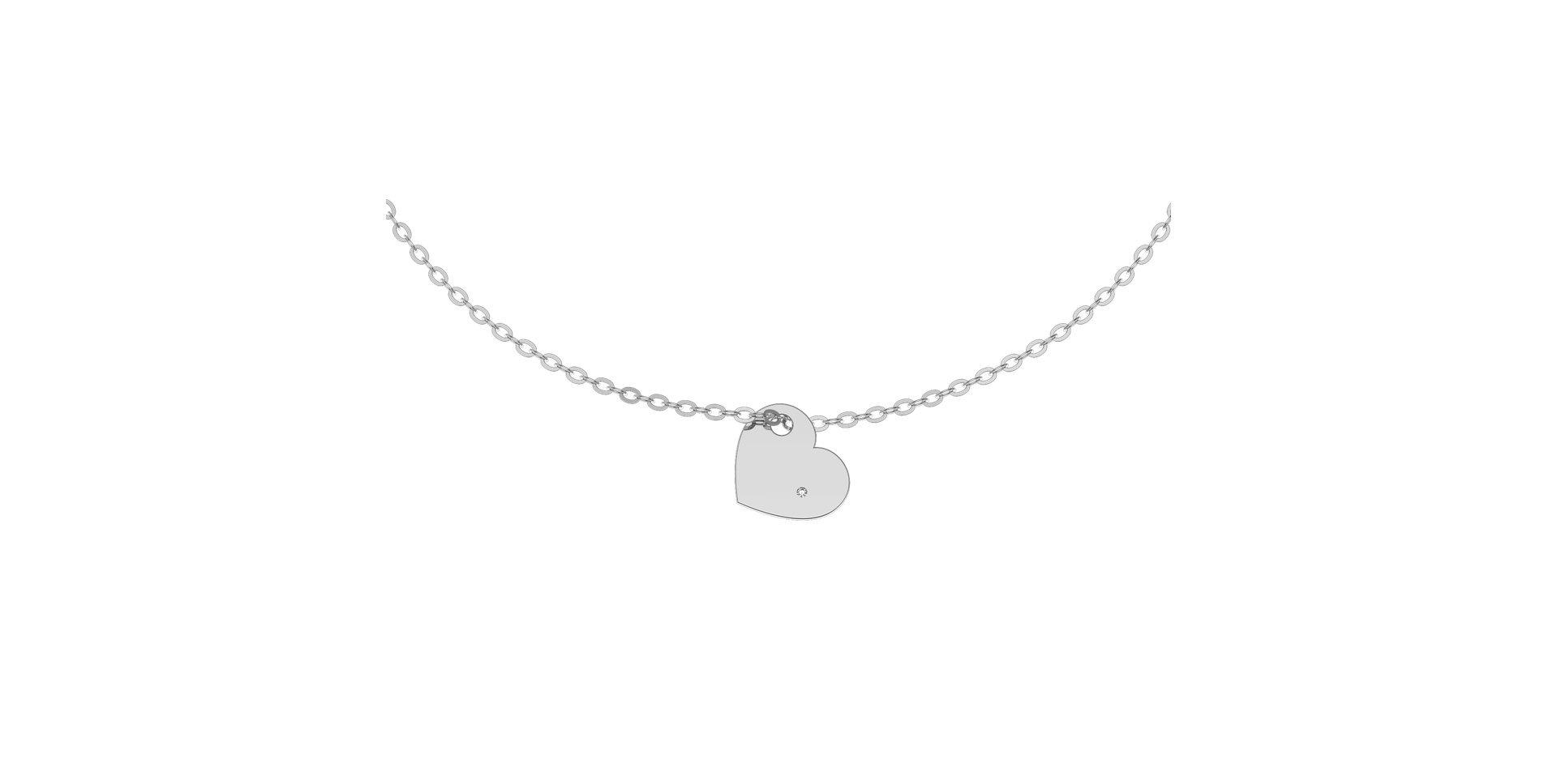 Náramek s diamantem Sweet Heart