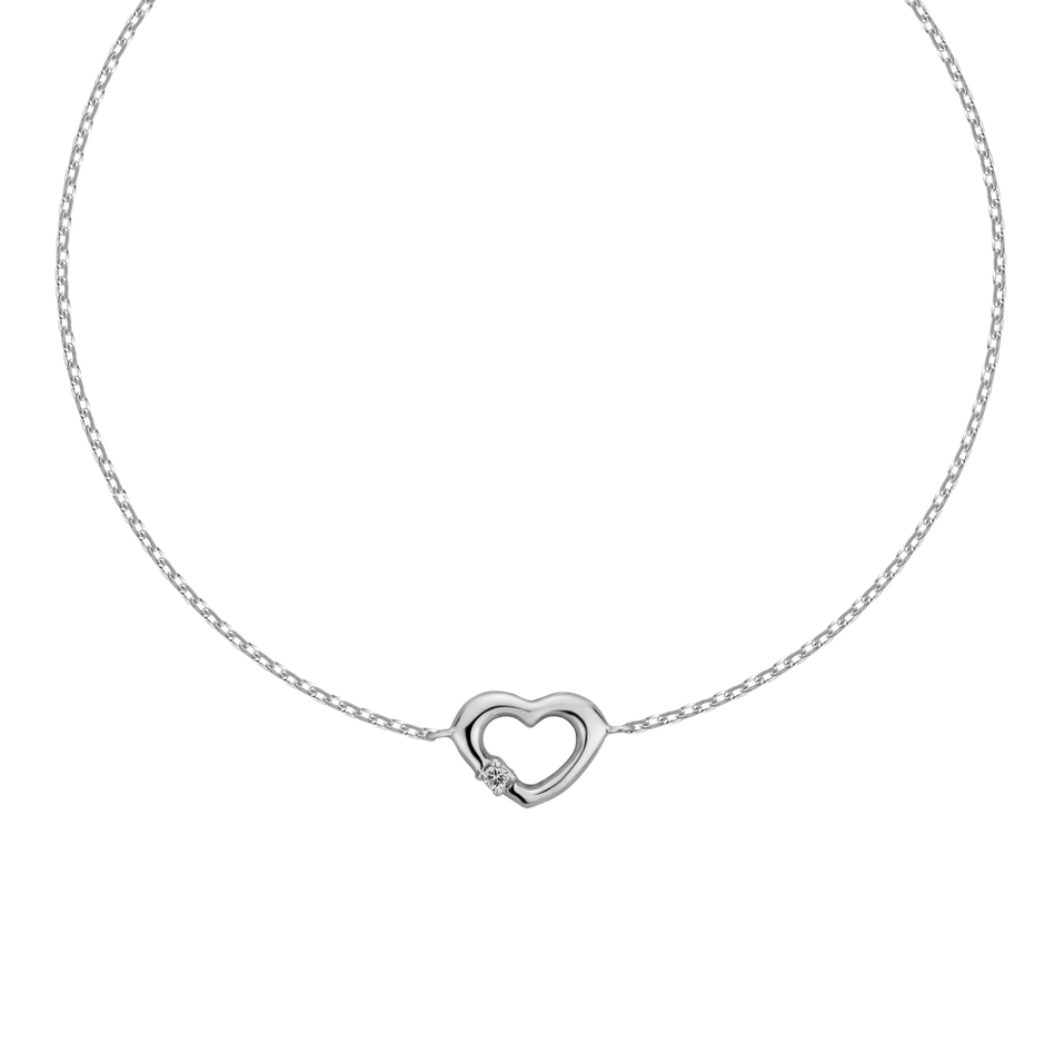 Náramek s diamantem Sparkling Heart
