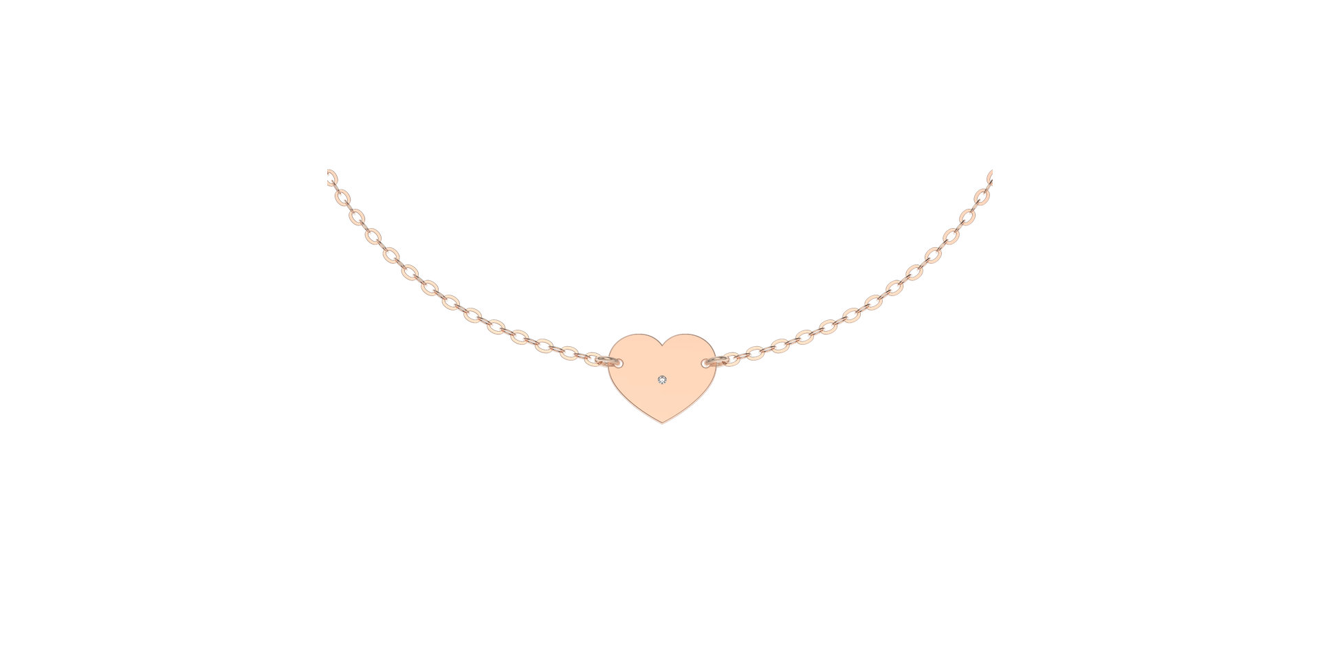 Náramek s diamantem My Heart