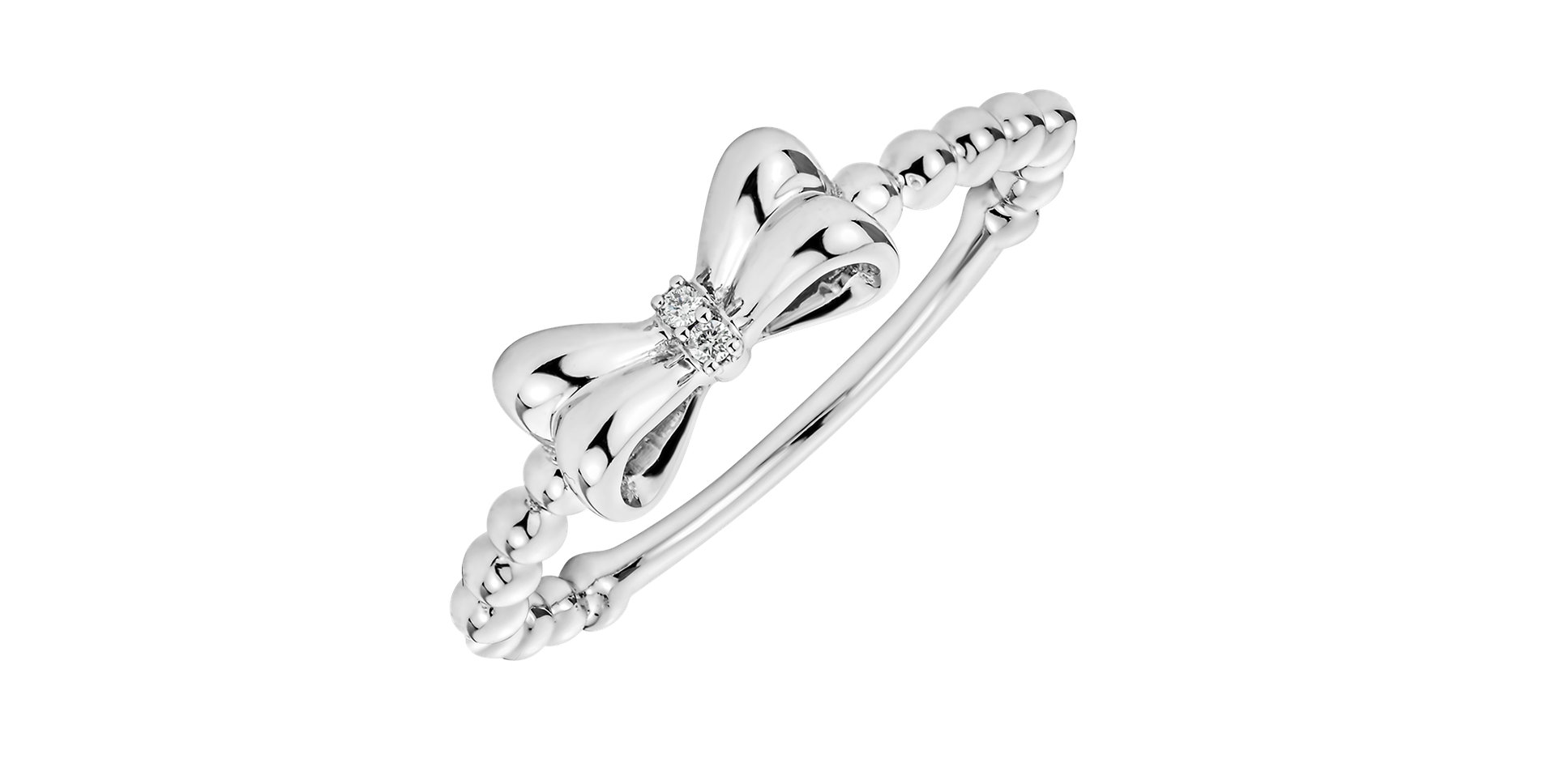 Prsten s diamanty Bow Knot