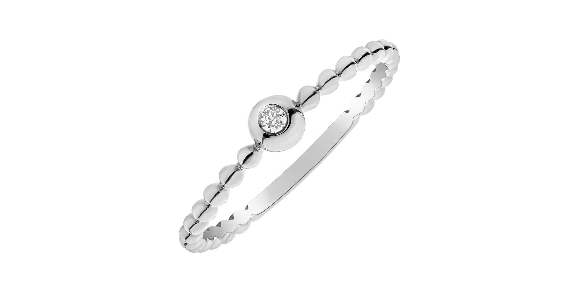 Prsten s diamantem Bubble Kiss