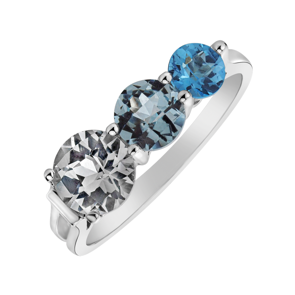 Prsten s topazy Tripple Bonbons