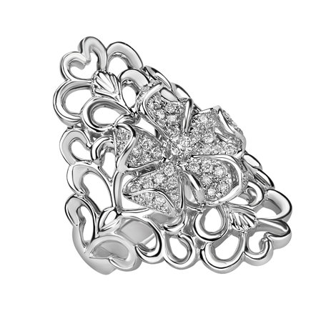 Prsten s diamanty Luxury Garden