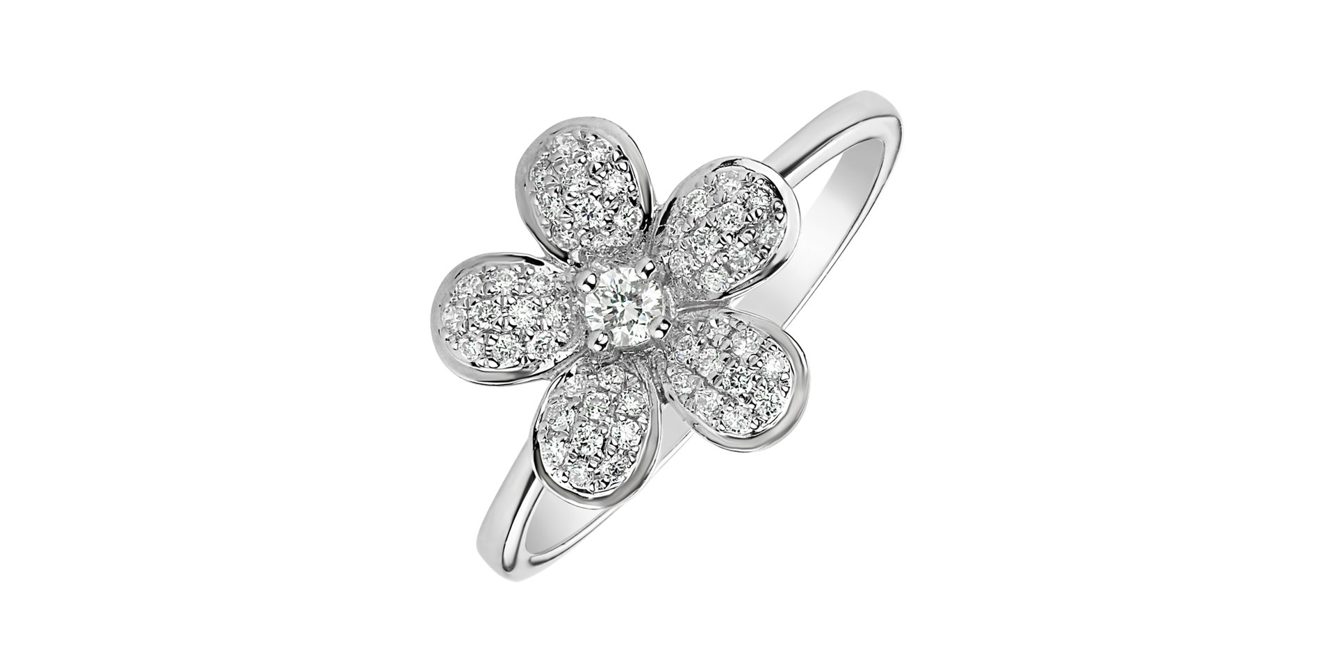 Prsten s diamanty Morning Flower