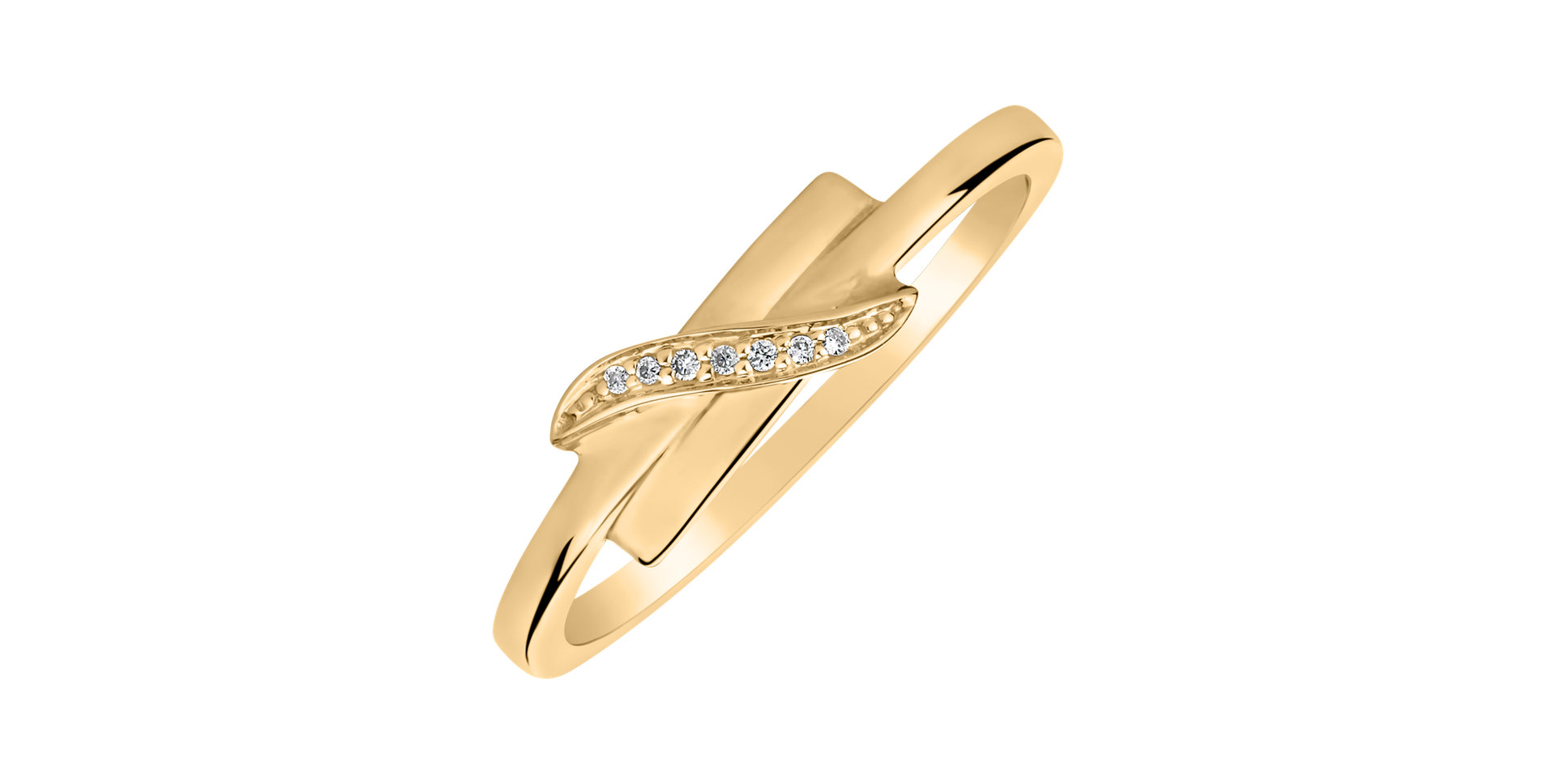 Prsten s diamanty Dazzling Ribbon