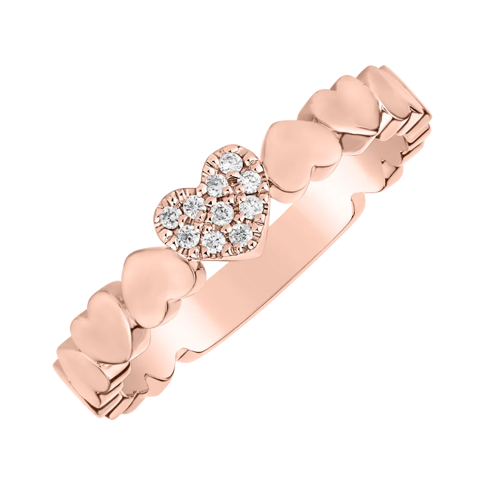 Prsten s diamanty Heart Galaxy