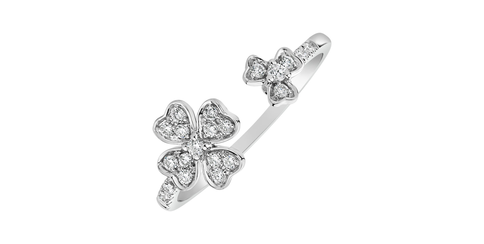 Prsten s diamanty Double Flowering