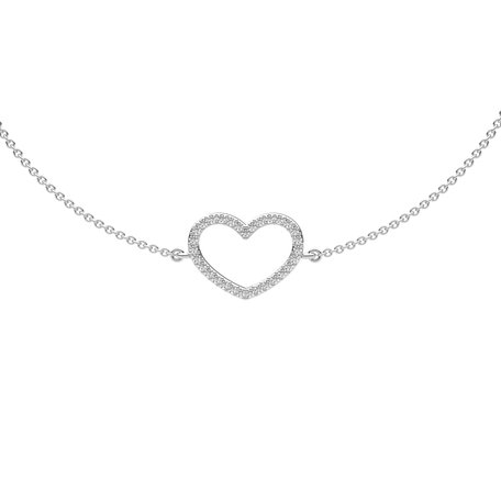 Náramek s diamanty Heart
