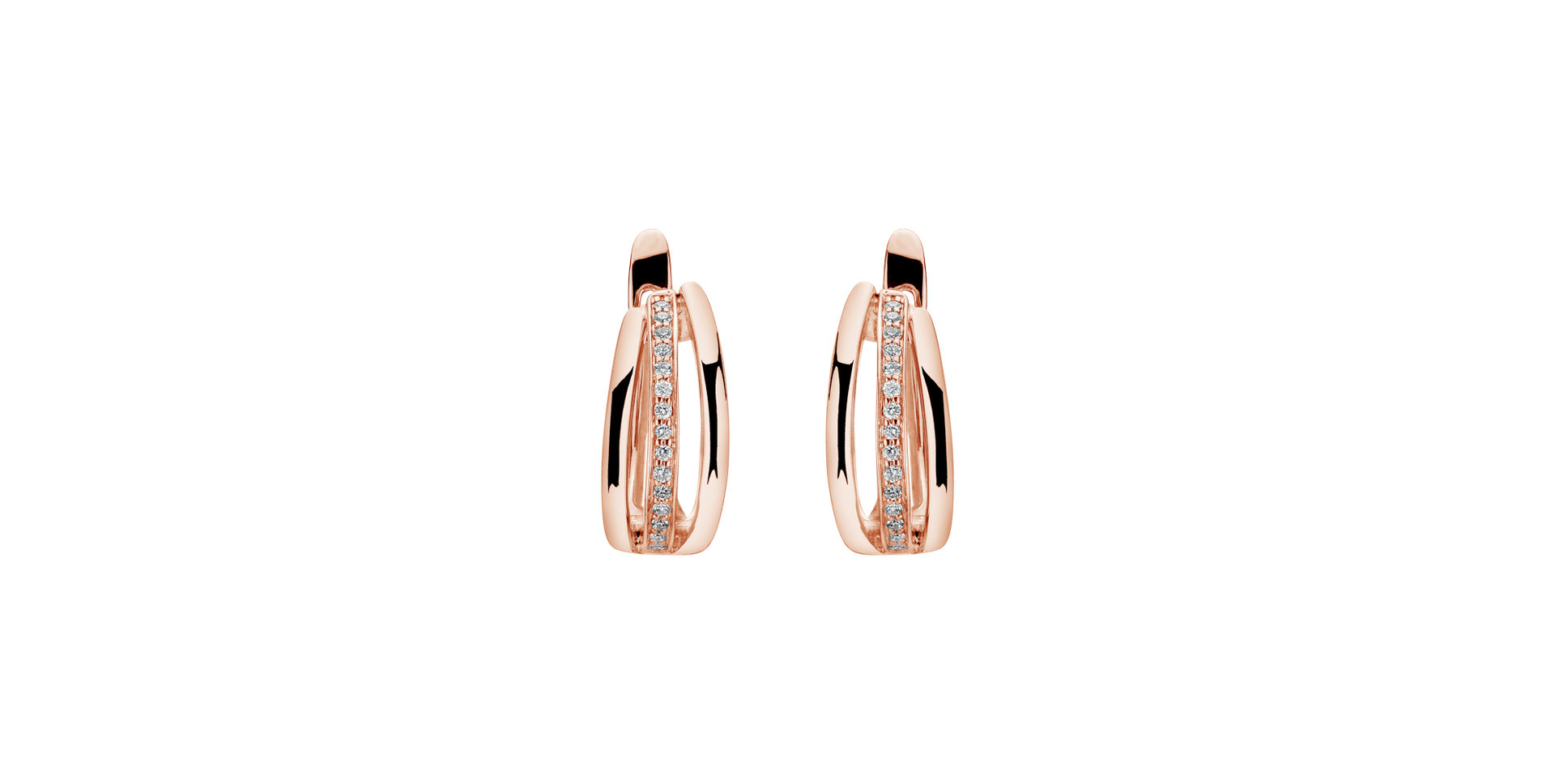 Náušnice s diamanty Sparkling Memory