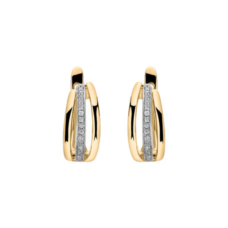Náušnice s diamanty Sparkling Memory