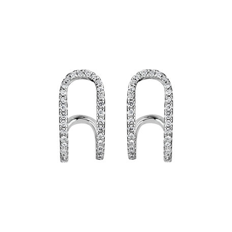 Náušnice s diamanty Diamond Clip