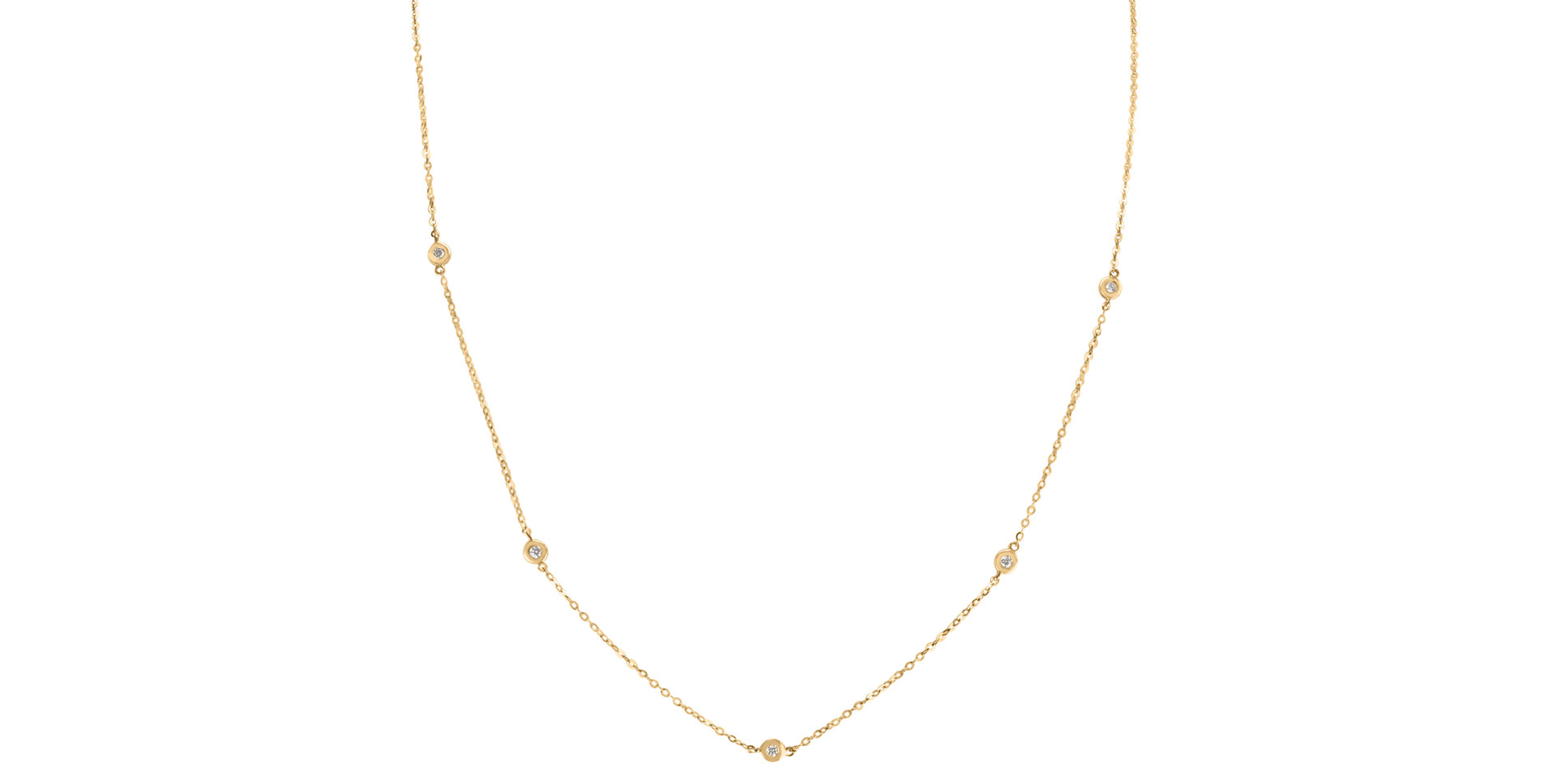 Náhrdelník s diamanty Dots
