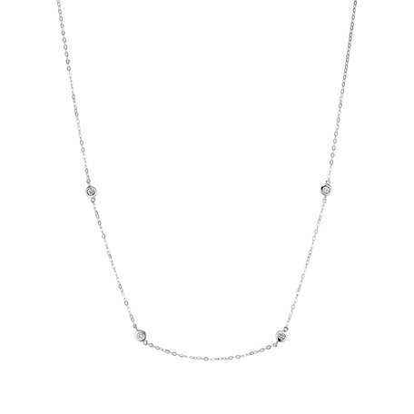 Náhrdelník s diamanty Dots