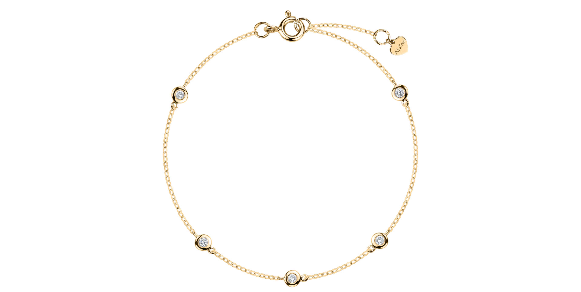 Náramek s diamanty Dots