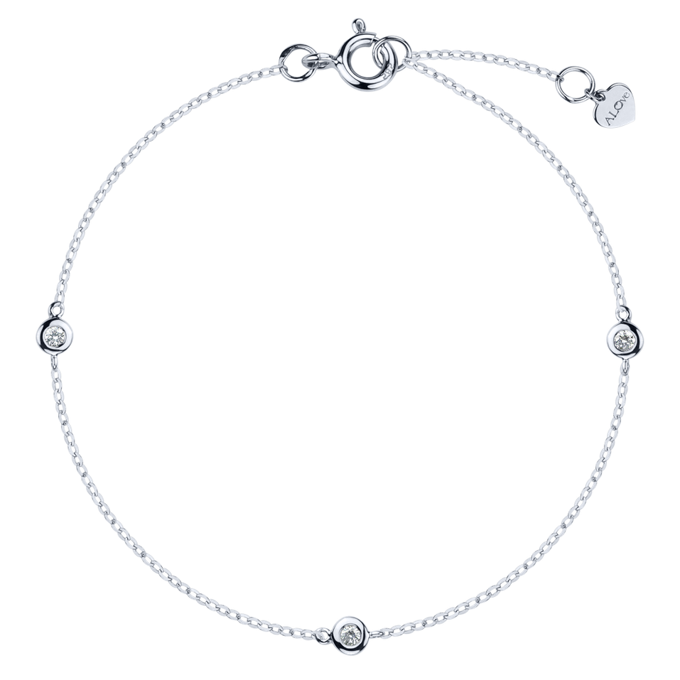 Náramek s diamanty Dots