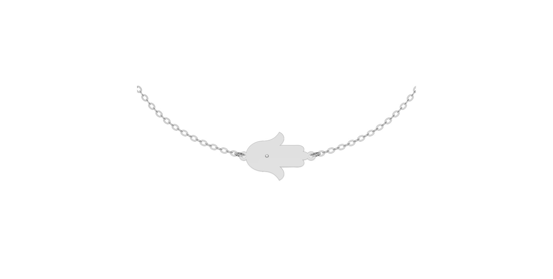 Náramek s diamantem Midnight Mystery