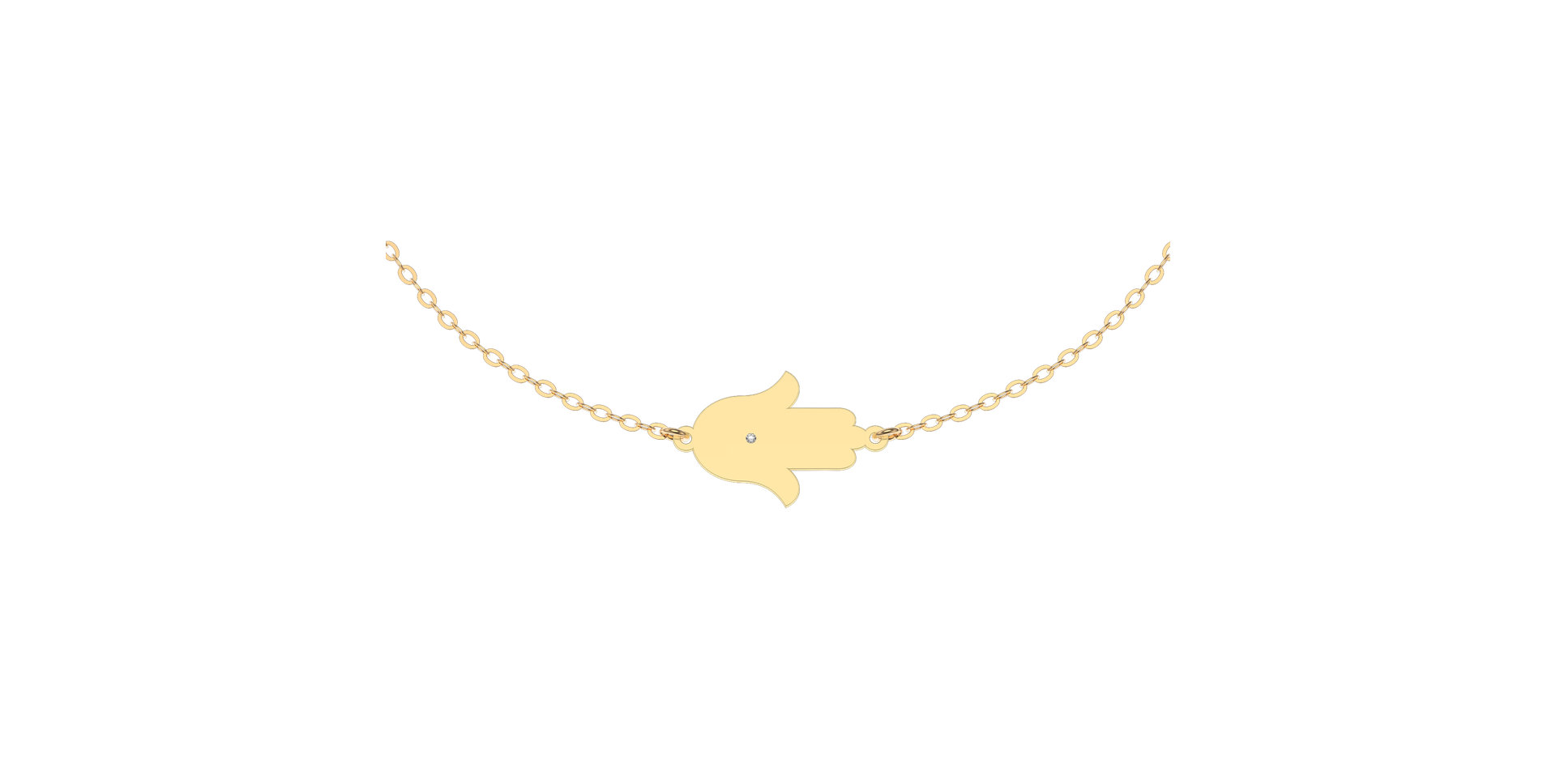 Náramek s diamantem Midnight Mystery