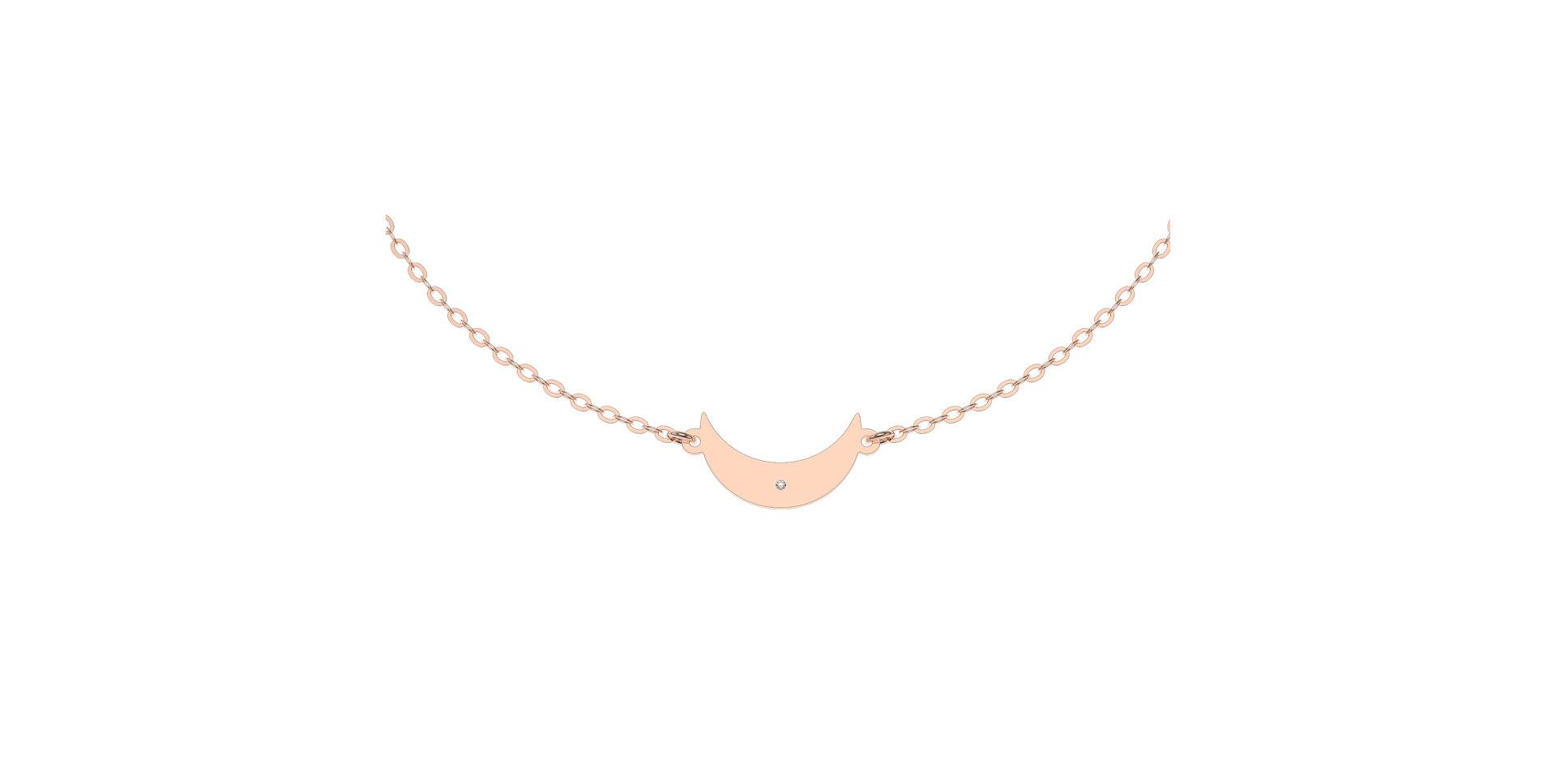 Náramek s diamantem Midnight Moon