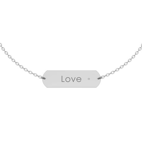 Náramek s diamantem Amour Glamour