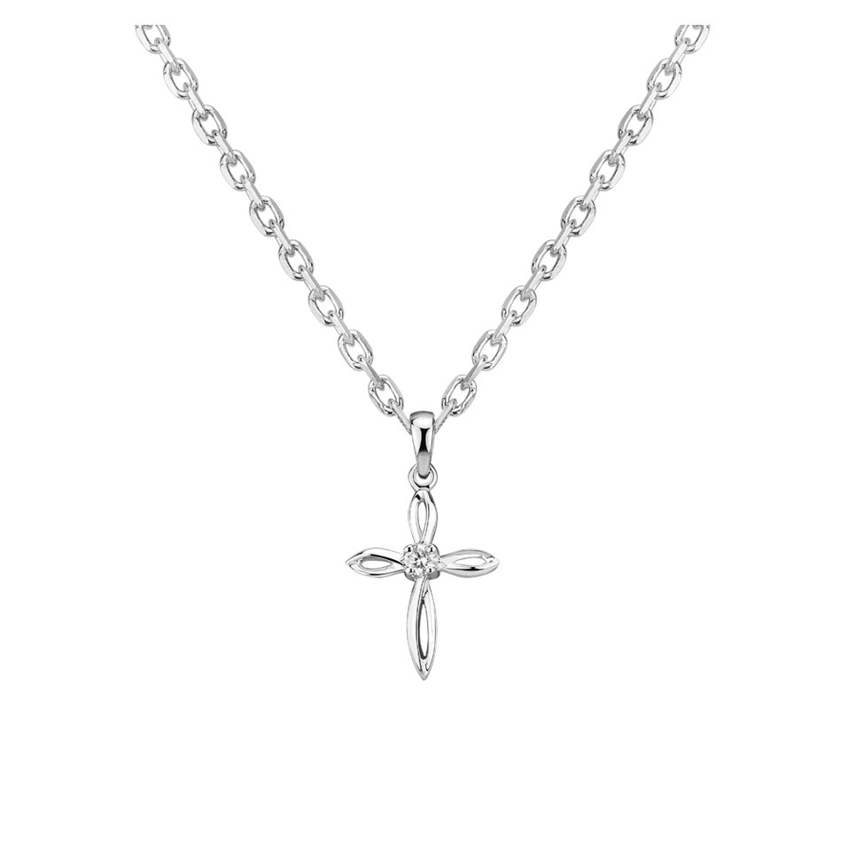 Přívěsek s diamantem Symbol of Faith