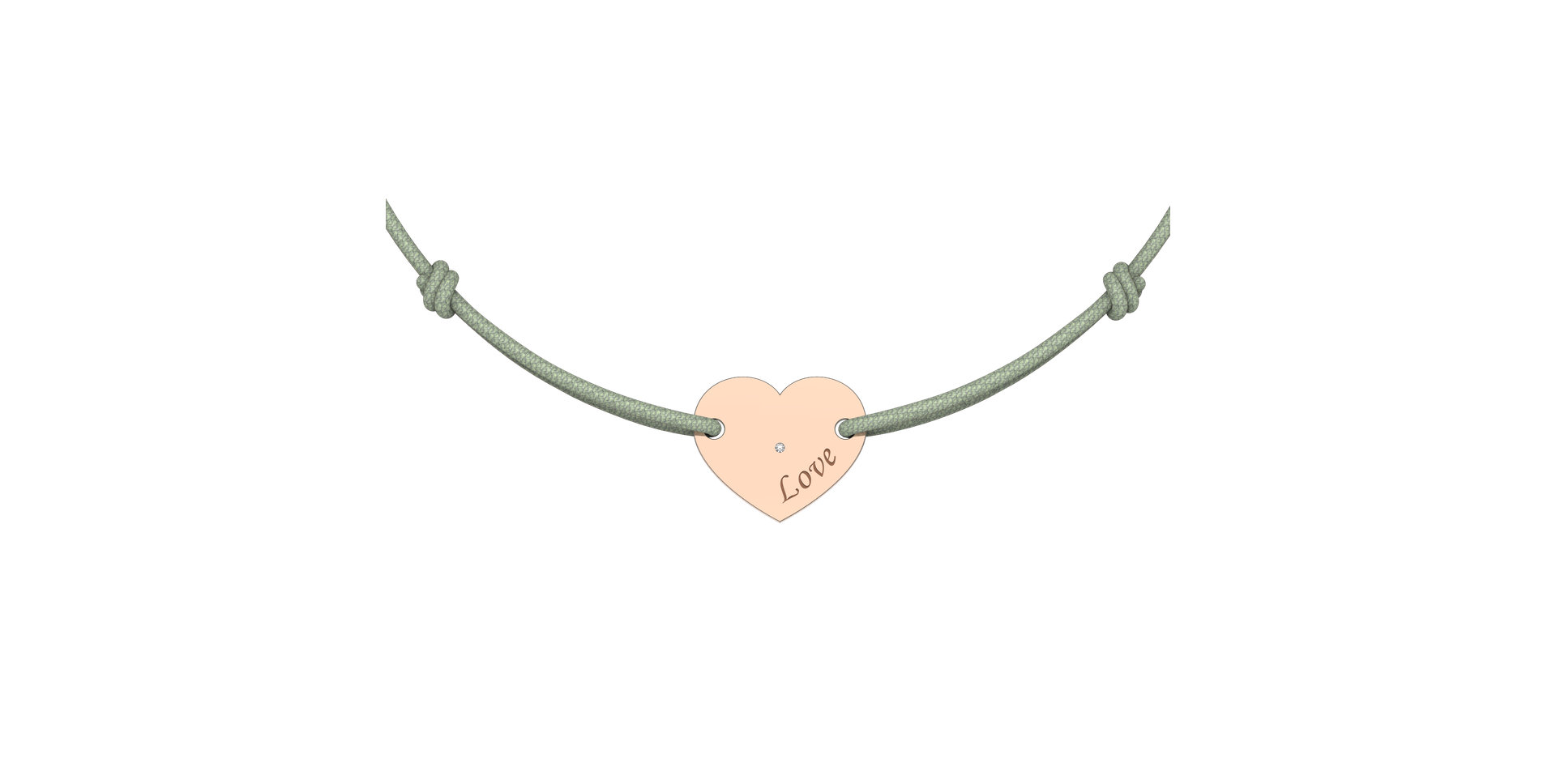 Náramek s diamantem Amour Gem