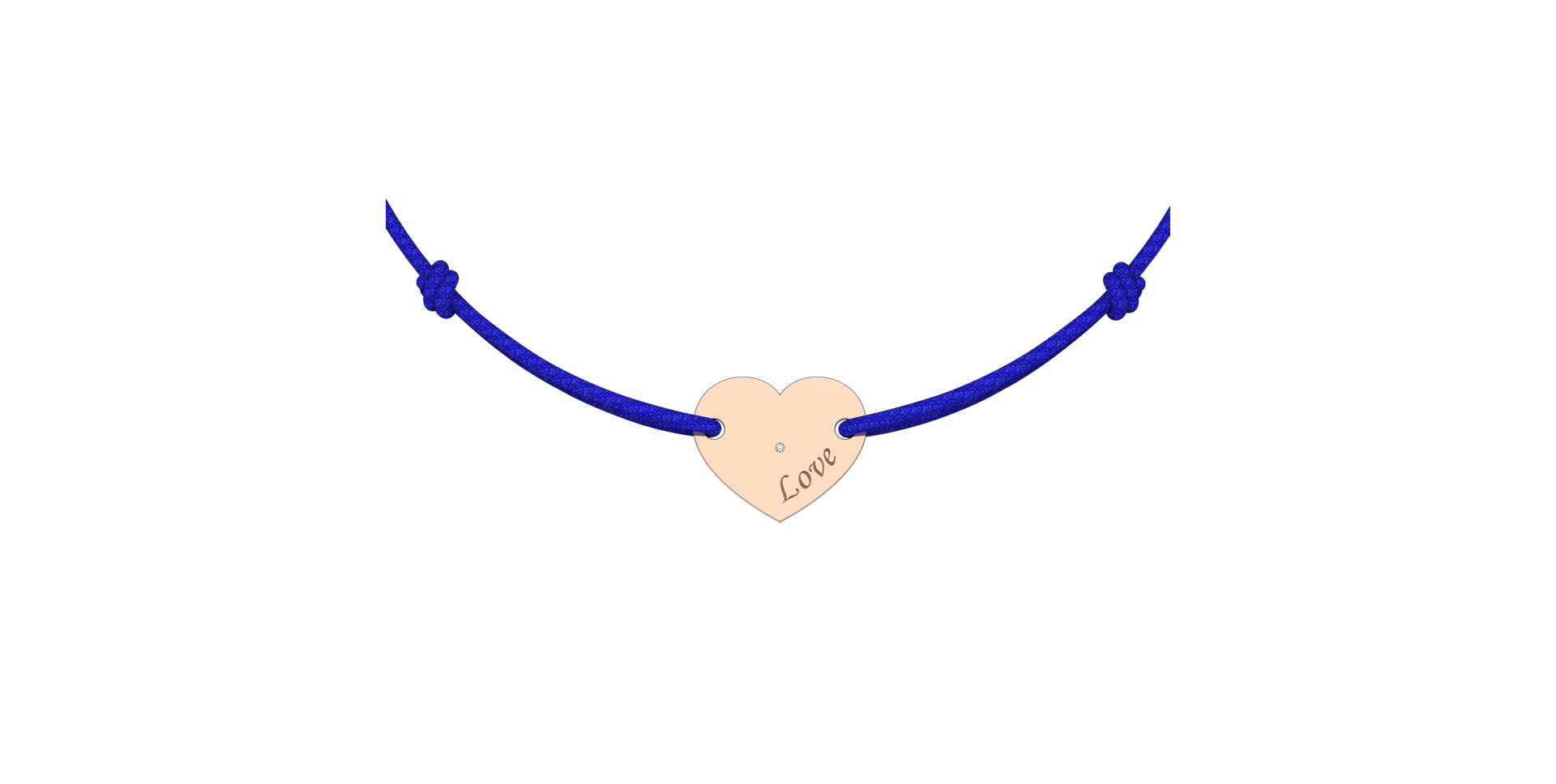 Náramek s diamantem Amour Gem