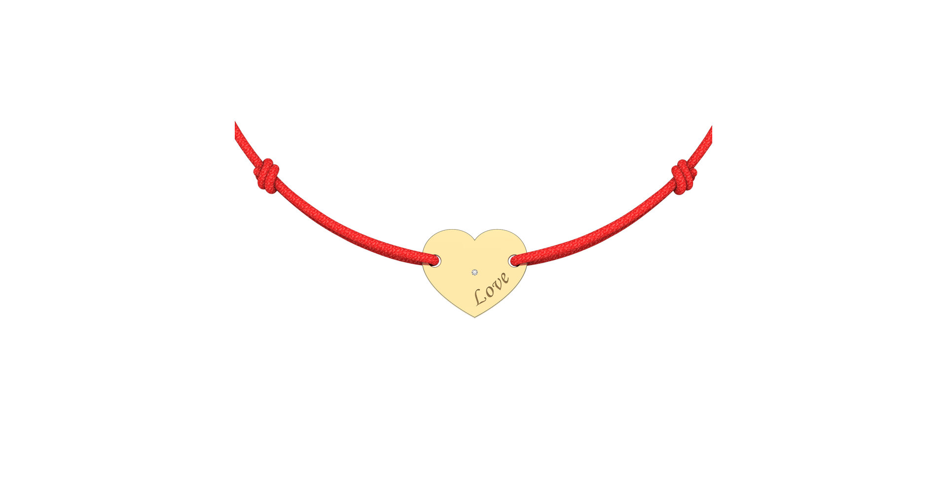 Náramek s diamantem Amour Gem