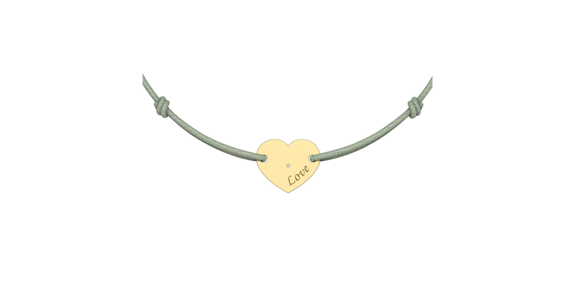 Náramek s diamantem Amour Gem