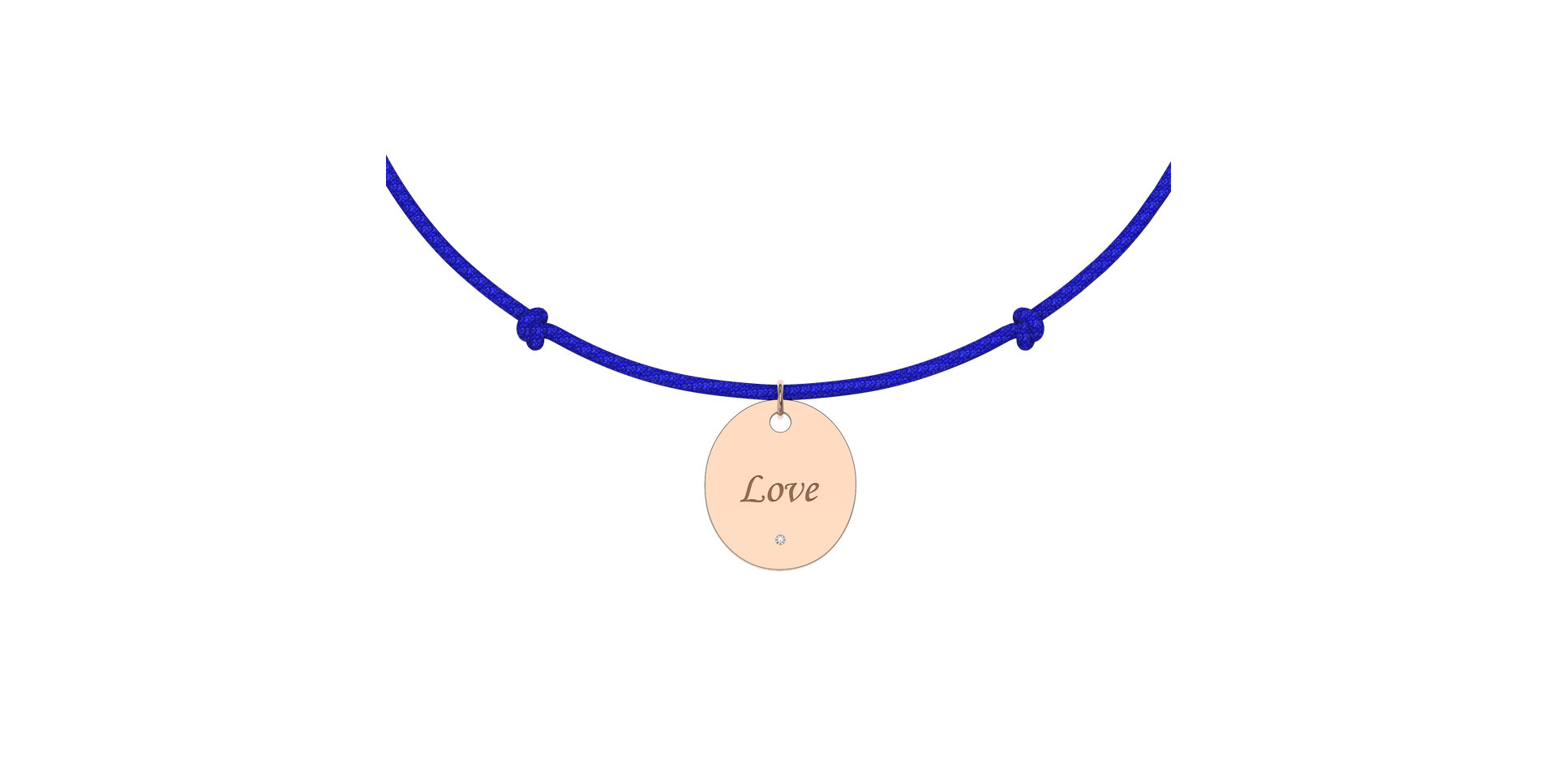 Diamantový náramek se šňůrkou Secret Love