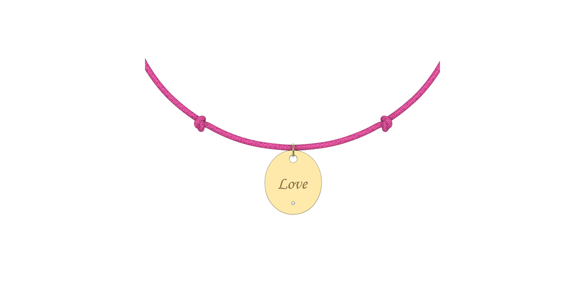 Diamantový náramek se šňůrkou Secret Love