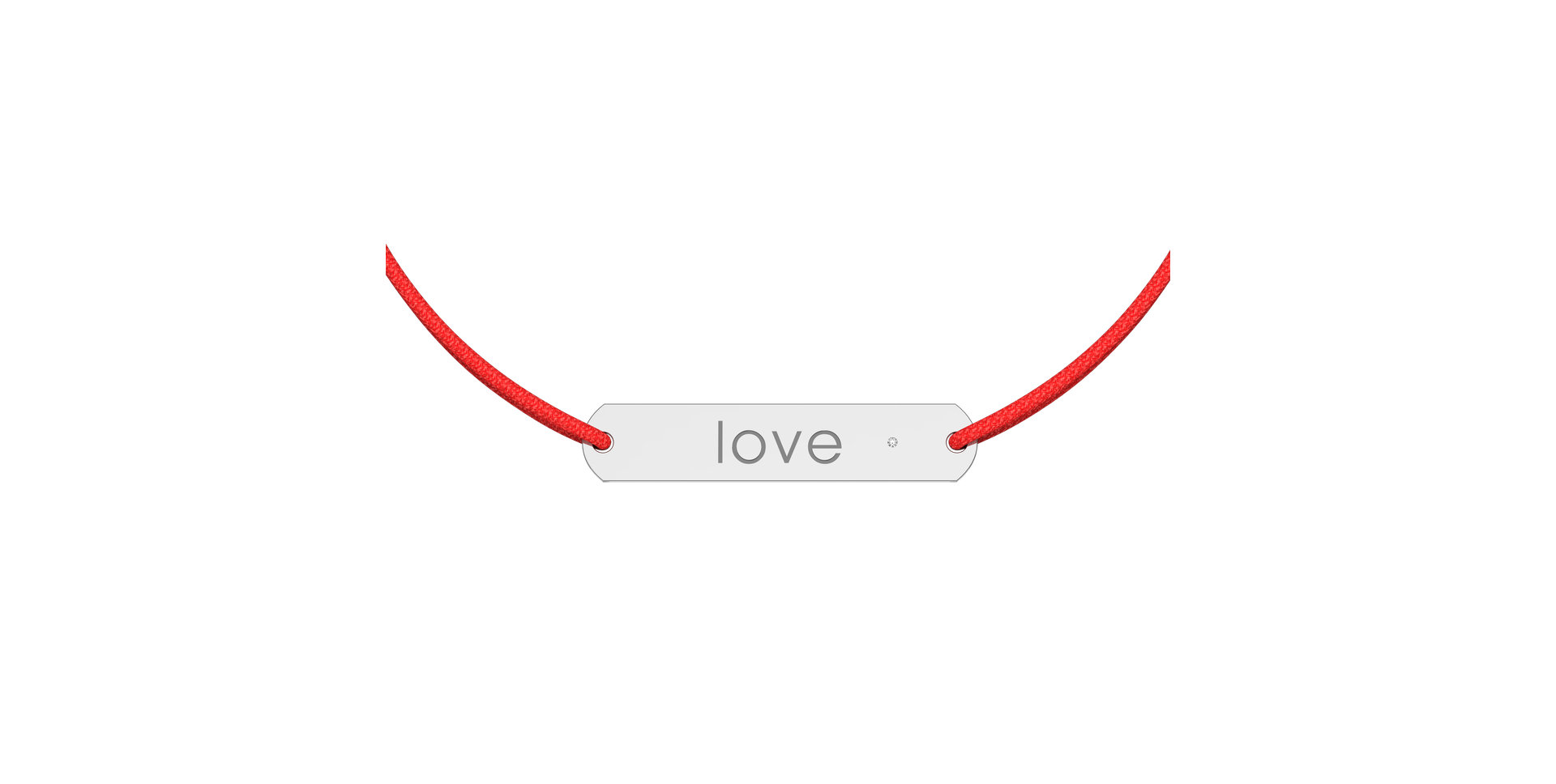 Diamantový náramek se šňůrkou Amour Love