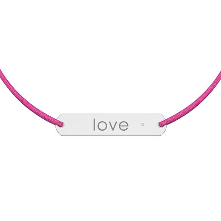 Diamantový náramek se šňůrkou Amour Love