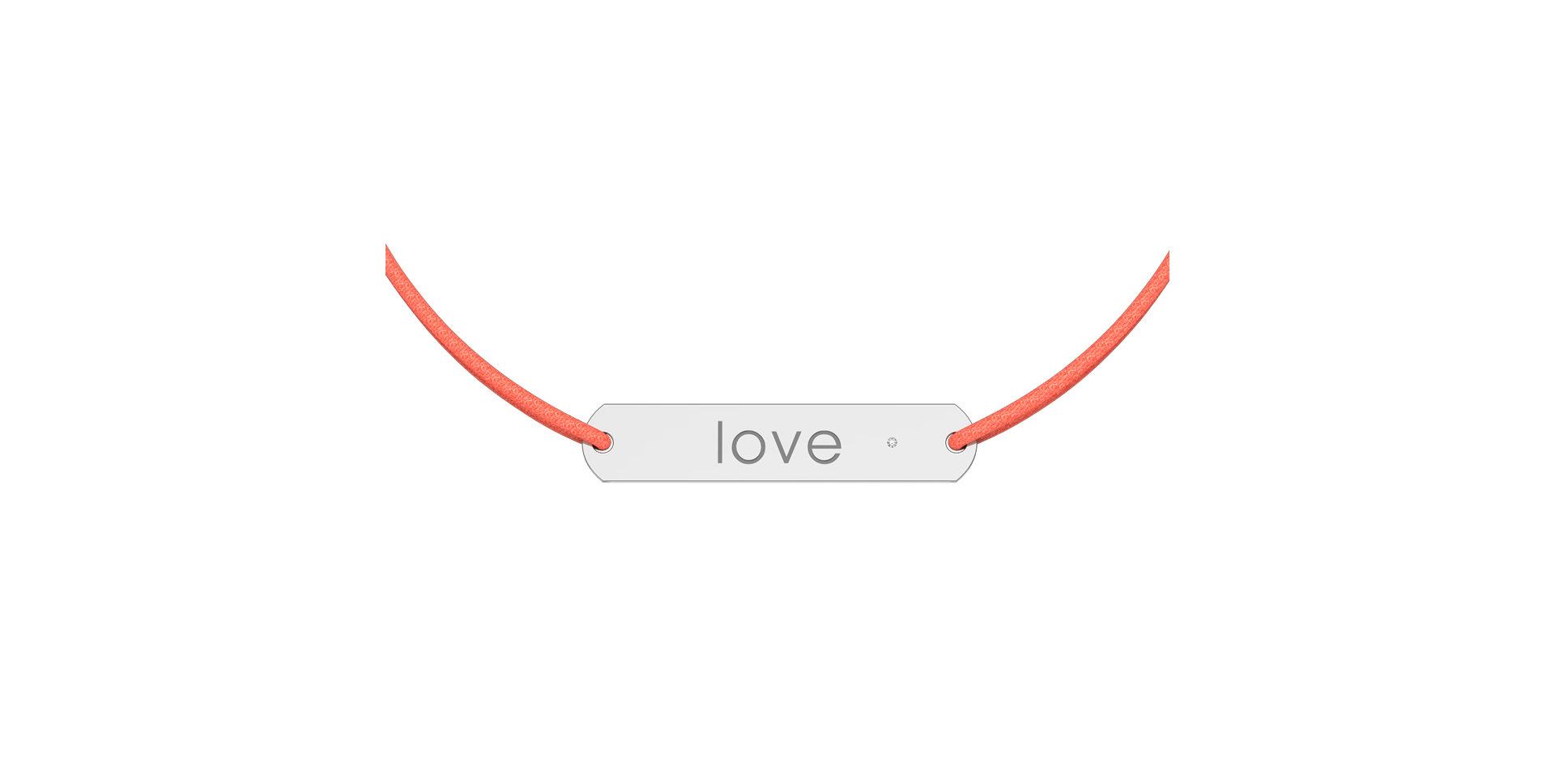 Diamantový náramek se šňůrkou Amour Love