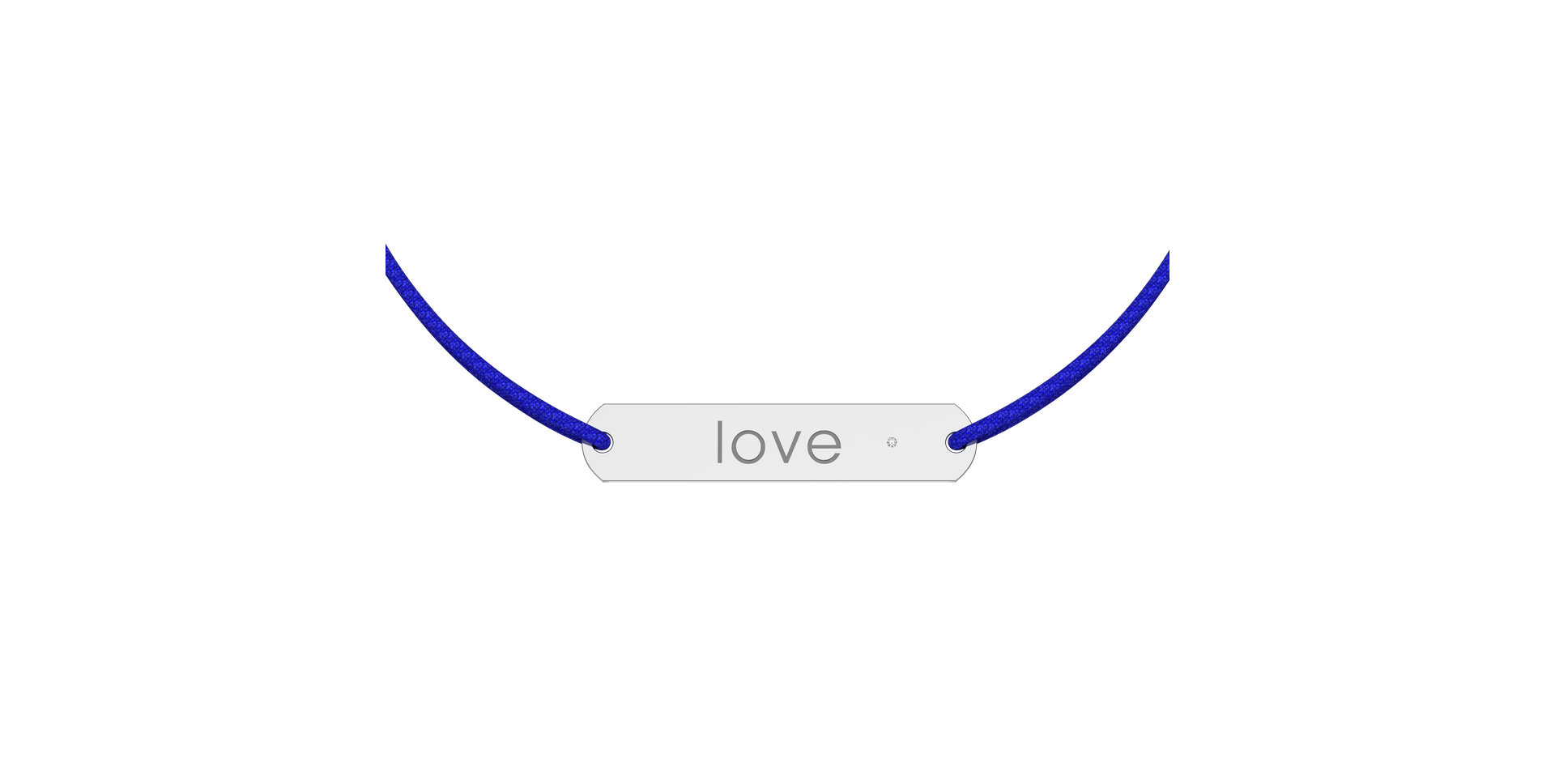 Diamantový náramek se šňůrkou Amour Love